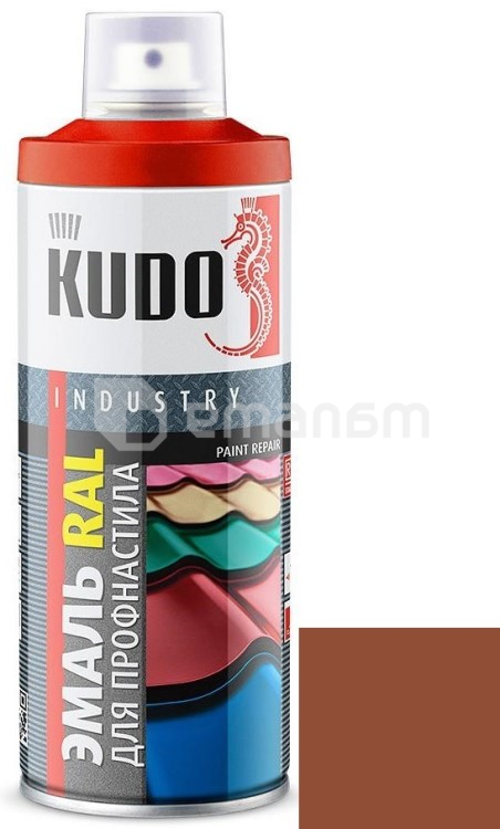 ემალი ლითონის კრამიტისთვის Kudo KU-08004R 520 მლ ყავისფერი სპილენძი