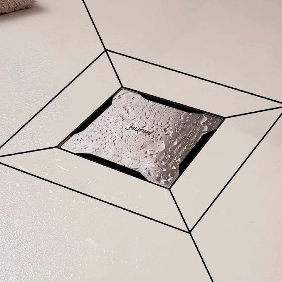 HUPPE აბაზანის ტრაპი Master S 10*10 matt silver