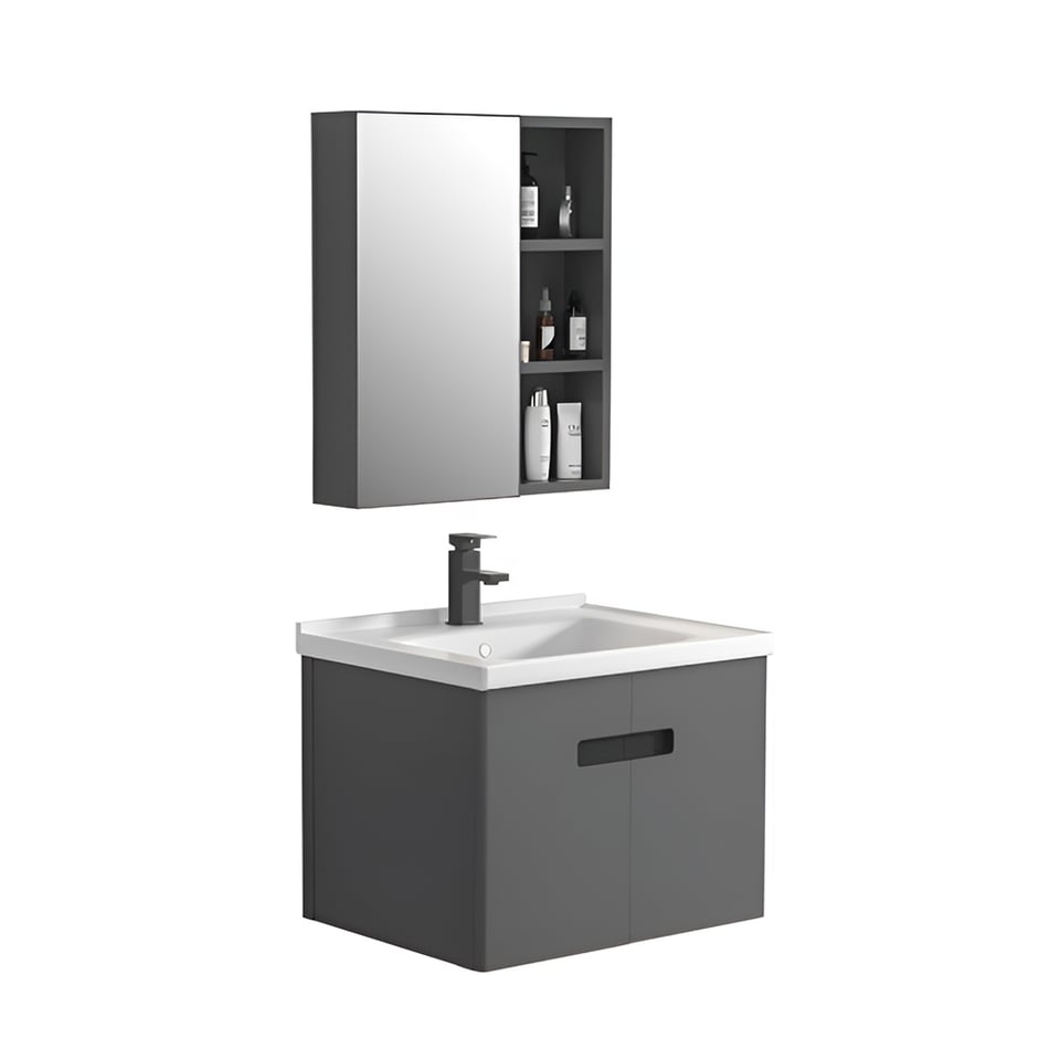 აბაზანის ავეჯის კომპლექტი Zotto  80სმ Dark Grey ZT-2304A-80