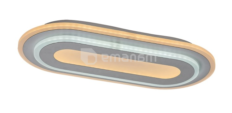 ჭერის სანათი Rabalux Prue 40W 3000 6000K L400 H45 ნაცრისფერი თეთრი 71110