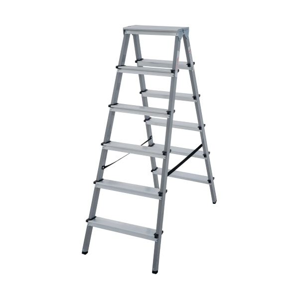 მეტალის კიბე კომბინირებული 6 საფეხურით ორმხრივი