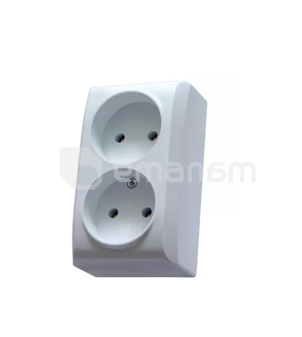 როზეტი OSPEL 2 60x100x40 თეთრი