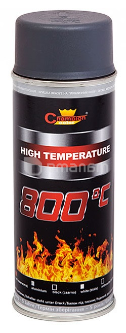 სპრეი ცეცხლგამძლე Champion High Temperature 400 მლ ანტრაციტი