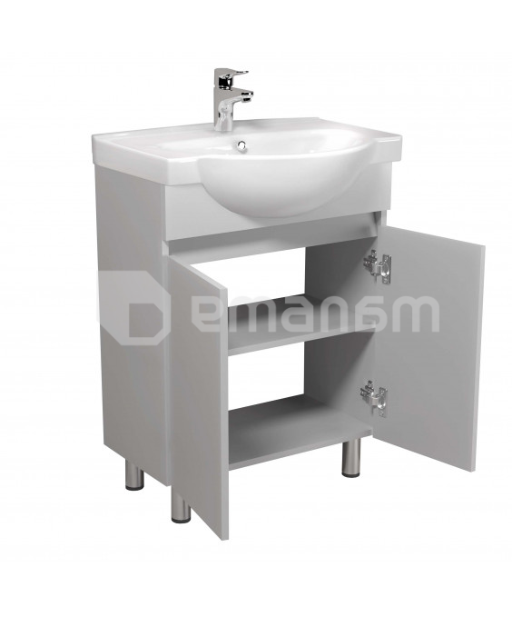 აბაზანის ტუმბო ხელსაბნით TEMP 65 white Freja 65 სმ