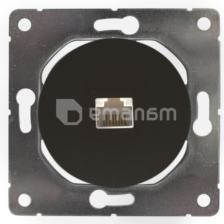 როზეტი კომპიუტერის DPM Soul SEU1017B RJ45 1 განყოფილებიანი შავი