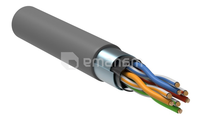 კაბელი IEK F/UTP Cat5E 4x2х24AWG LSZH