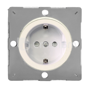 როზეტი Varilight EG5FWY.MW Schuko დამიწებით მქრქალი თეთრი