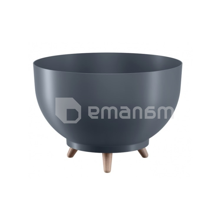 საყვავილე ქოთანი ფეხებით FORM PLASTIC Bowl Satina  40 ანტრაციტი