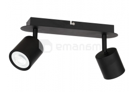 სპოტი LUMINEX 2 Demia შავი 1430 GU10 2x MAX 8W