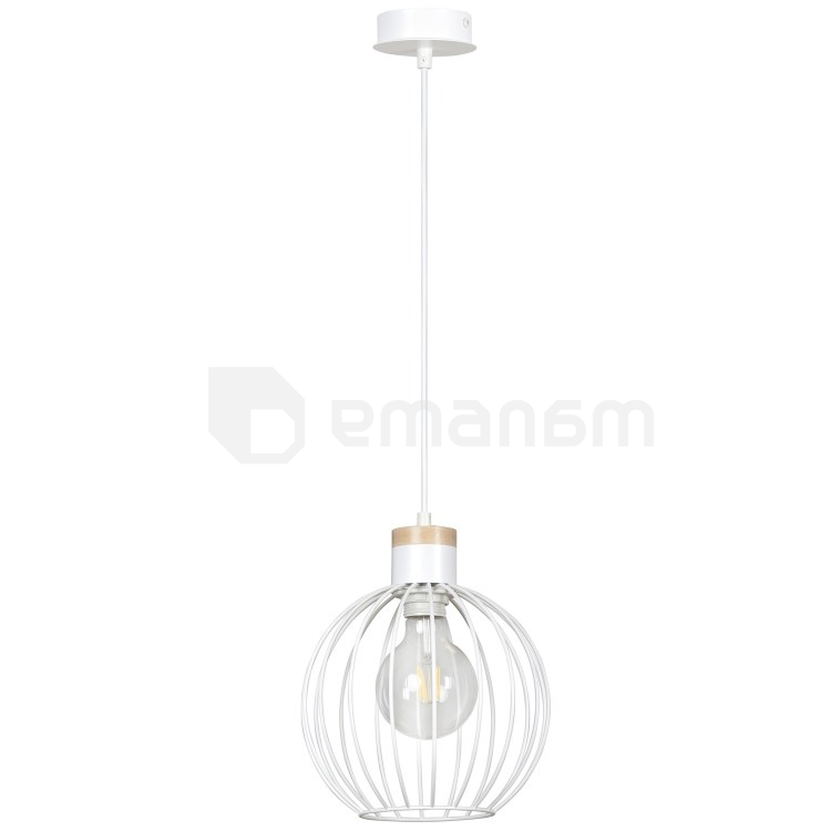 საკიდი EMIBIG Barbado 1 E27 1x MAX 60W თეთრი