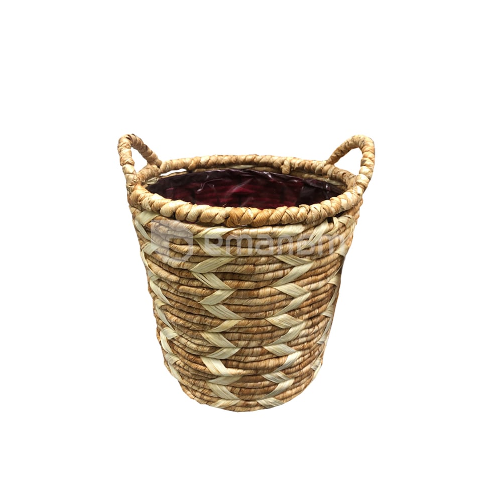 ქოთანი მოწნული Mega Collections ZigZag Potato Basket White D22H21