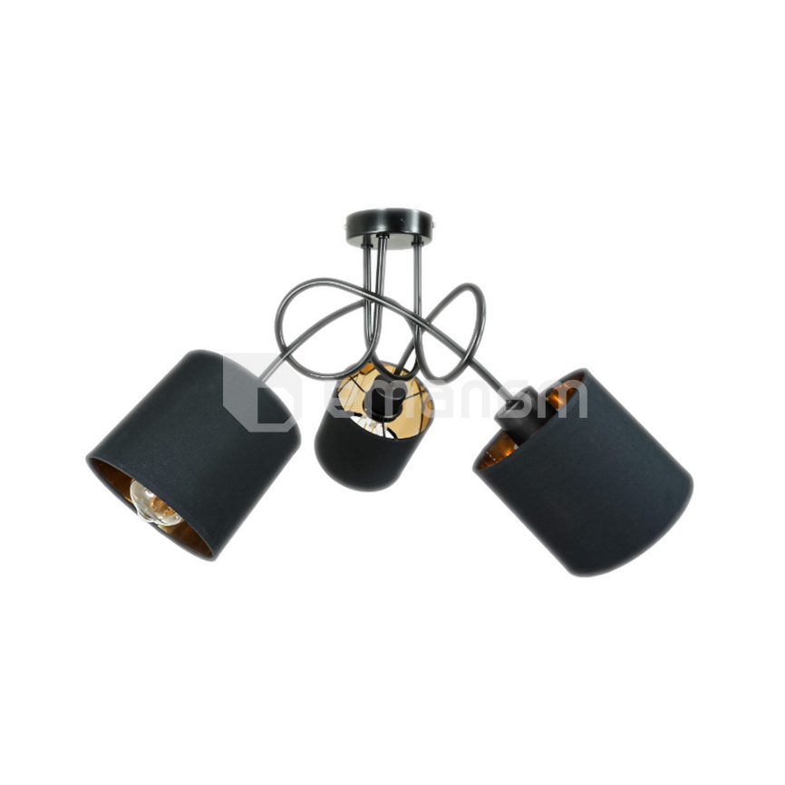 ჭაღი ADVITI VIGO 3 E27 შავი