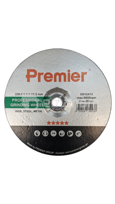 ლითონის საპრიალებელი დისკო  Premier 230 x 6.0 x 22 მმ.