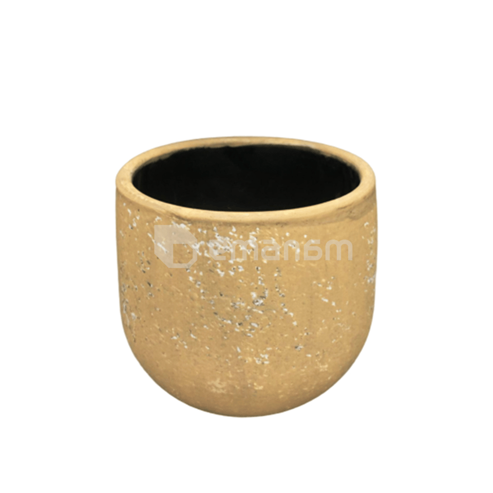 კერამიკული ქოთანი Giovanni pot round grey green rust 3 assorted h12xd14სმ