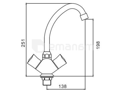 ხელსაბნის შემრევი Golden Rose GR34920