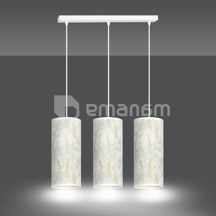 საკიდი EMIBIG Karli 3 E27 3x MAX 60W მარმარმარილო თეთრი