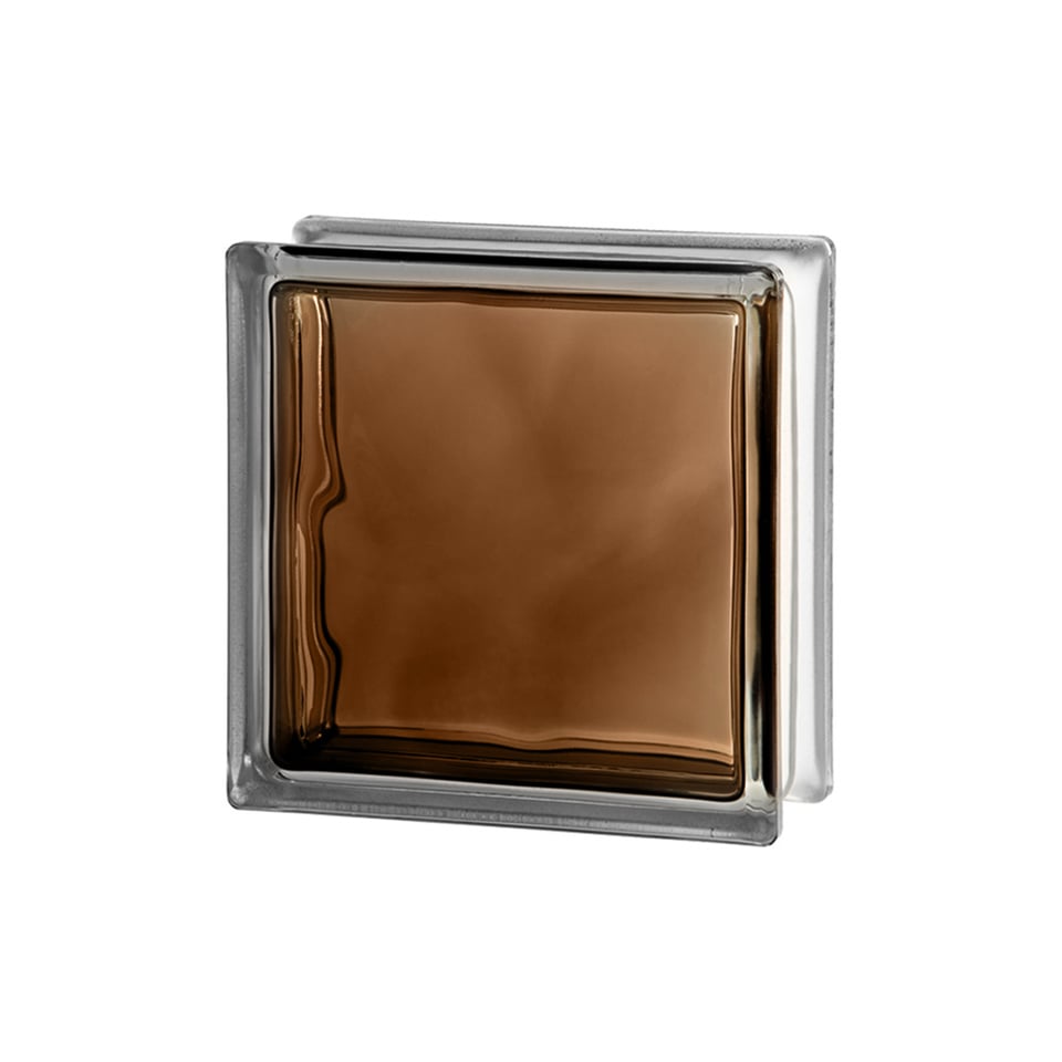 მინა ბლოკი  Incolored Brown JH073