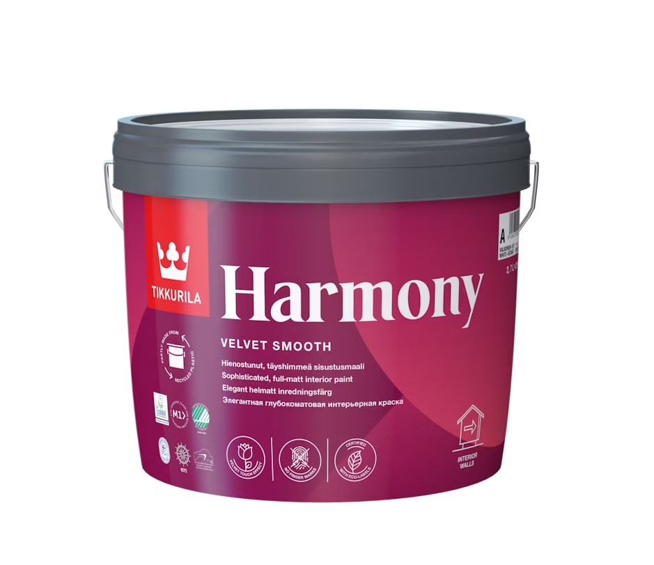 ინტერიერის საღებავი Tikkurila Harmony A 2,7 ლ
