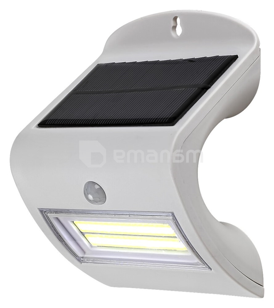 სანათი კედლის Rabalux Opava 2W 4000К 115Lm IP44 7970 Solar სენსორი თეთრი