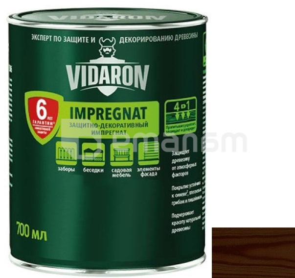 გასაჟღენთი ხის Vidaron Impregnat 700 მლ V10 აფრიკული ვენგე