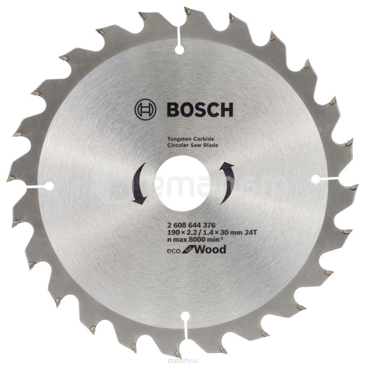 დისკო ცირკულარული Bosch EC WO H 190x30-24