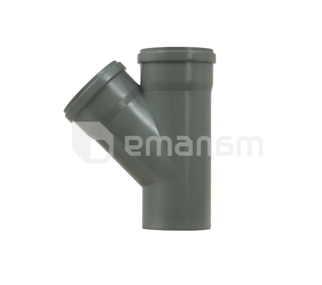 სამკაპი შიდა კანალიზაციის Hakan  50/50/45° S20 GREY