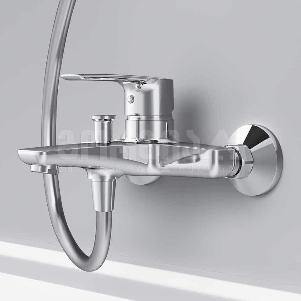 აბაზანის შემრევი ქროომირებული Gem F90A10000