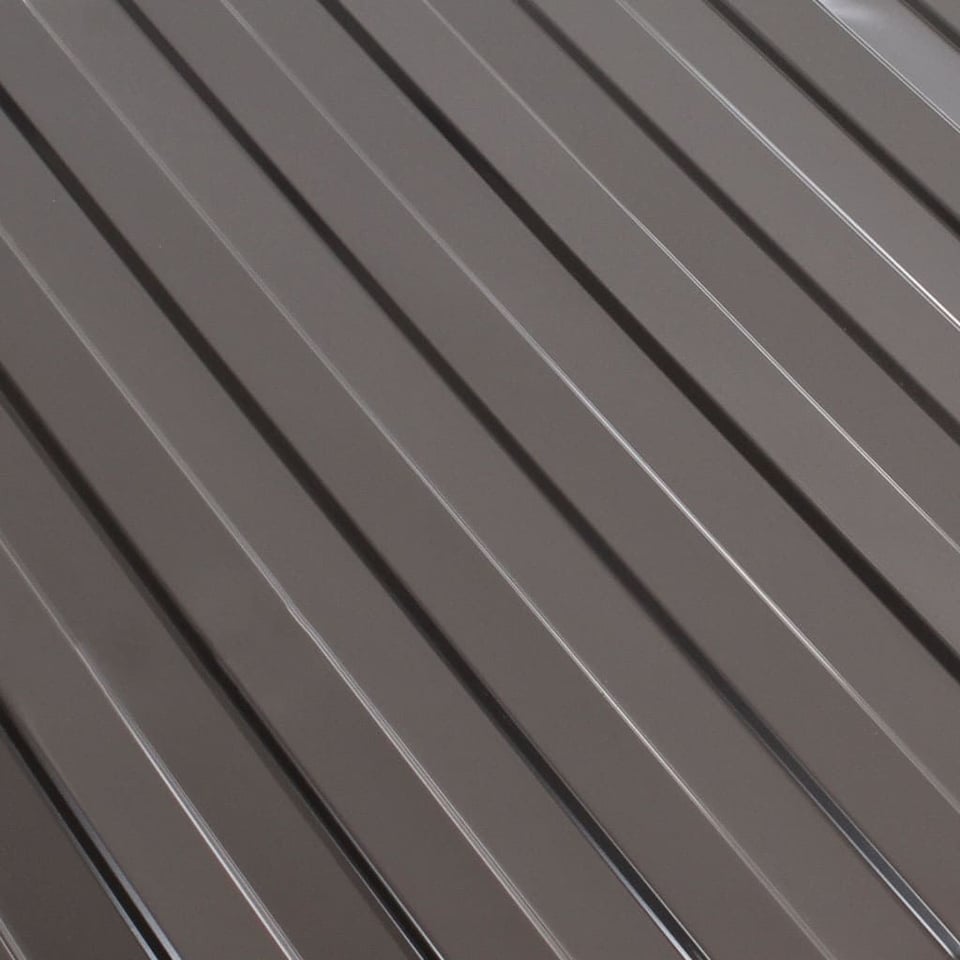 პროფილირებული ფერადი თუნუქის სახურავი 0.45X1190 პრიალა RAL 8019 (სამხრეთ კორეა)  NOVA