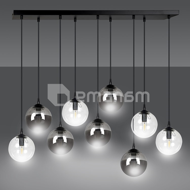 საკიდი EMIBIG Cosmo 9 E14 9x MAX 40W შავი მიქსი 2