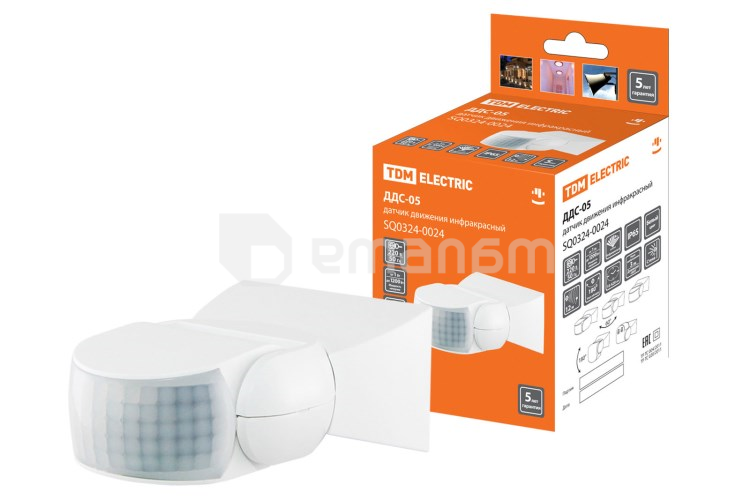 მოძრაობის დეტექტორი TDM DDS-05 SQ0324-0024