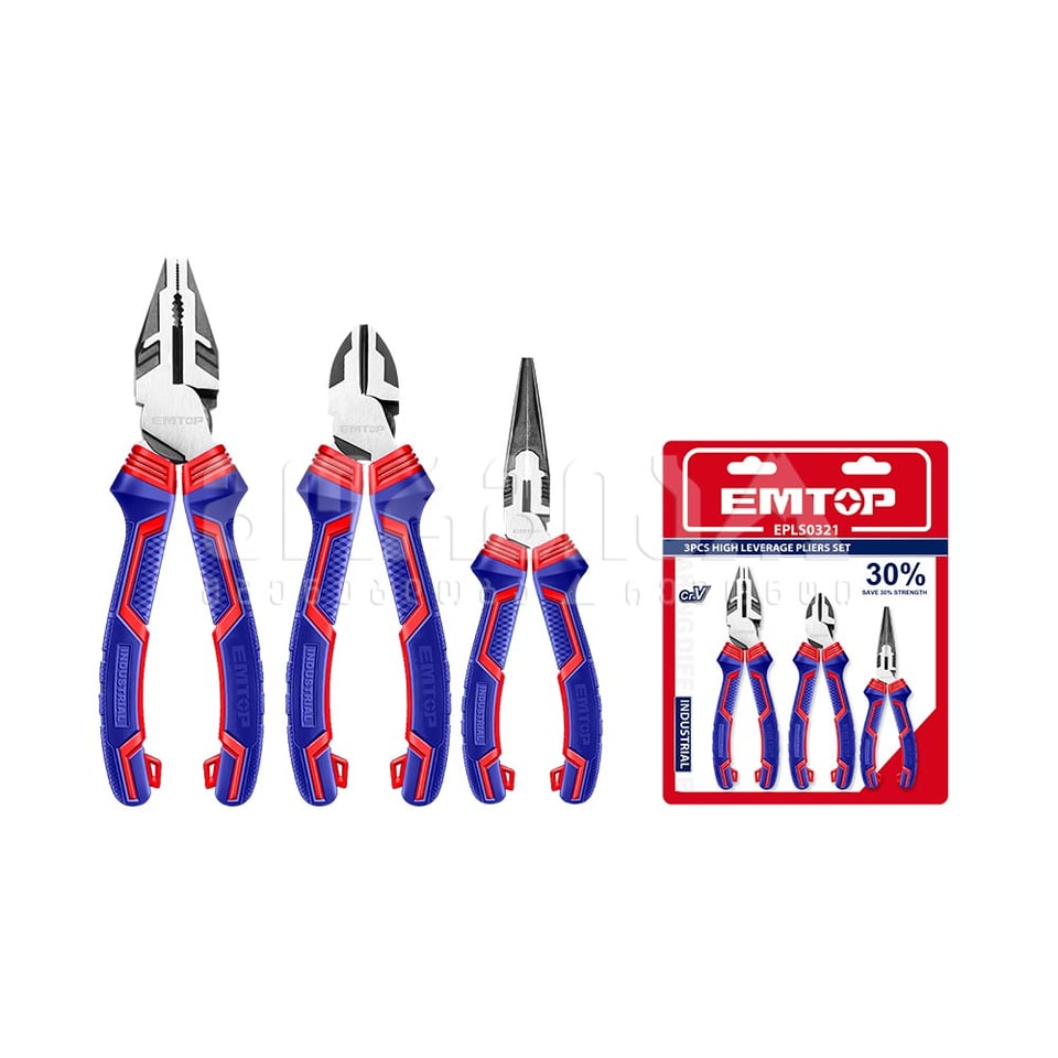 ბრტყელტუჩების ნაკრები Cr-V 3ც Emtop-EPLS0321