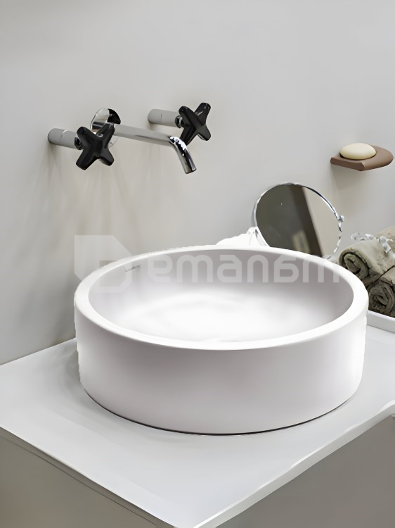 ხელსაბანი დასადგამი Valadares ''Malibu white'' D42 სმ