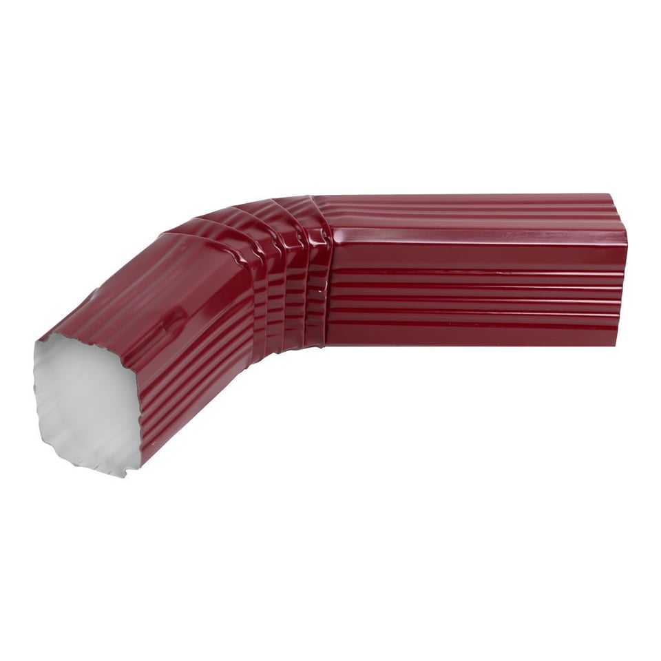 ოთხკუთხა წყალსაწრეტი მილის მუხლი 0.50x350 RAL 3005 (500 მმ.)