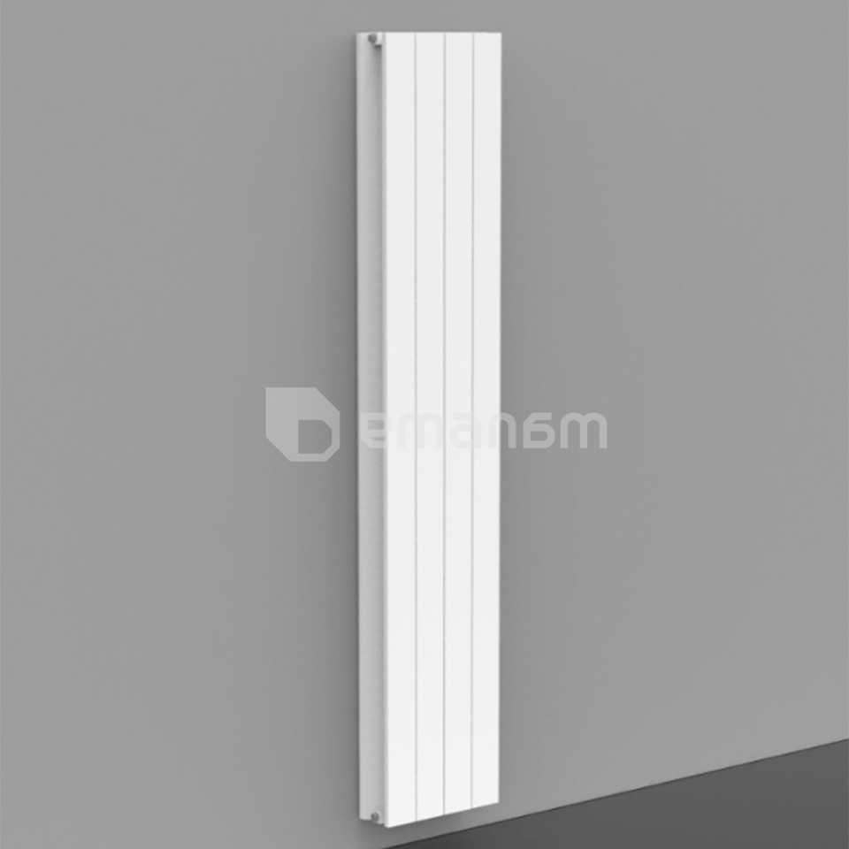 ალუმინის დეკორატიული რადიატორი Ridea Plisset white 6 სექცია
