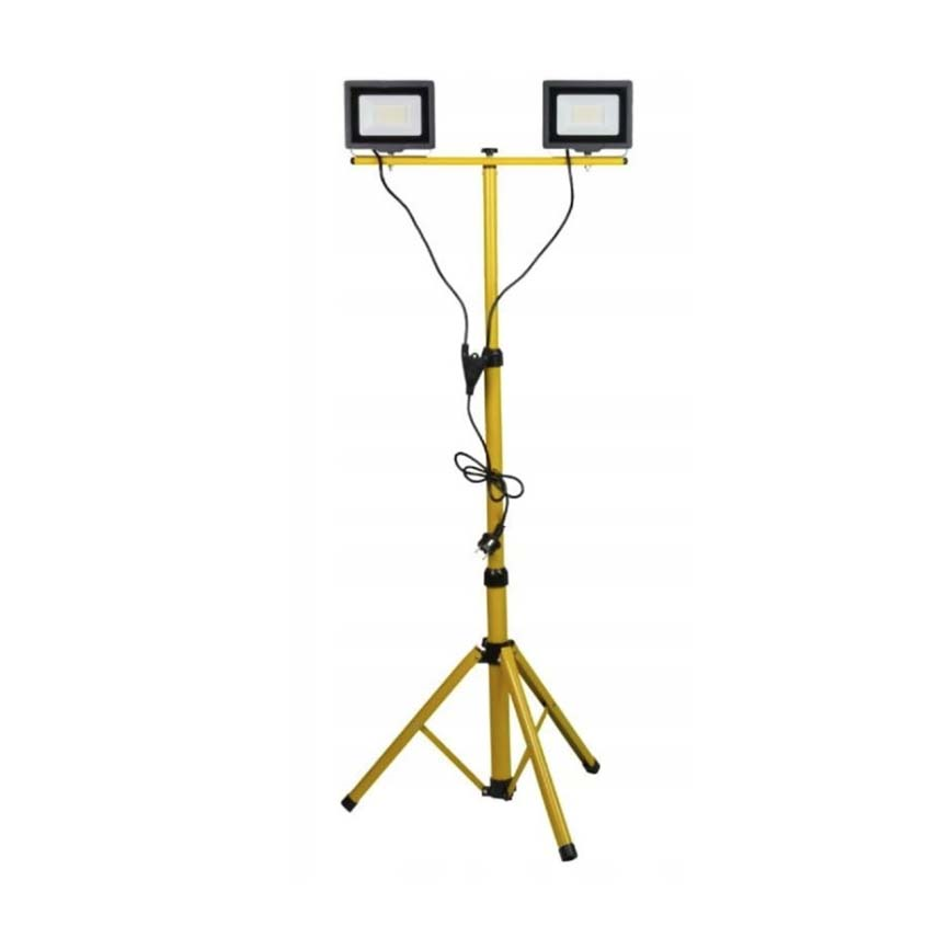 პროჟექტორი შტატივი DPM LED 2 50W 4500K 7000Lm h1400 IP65 ST2X50