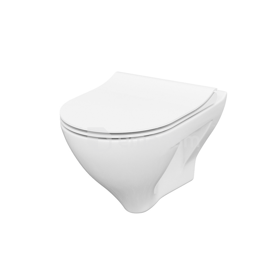 დასაკიდი უნიტაზი თავსაფრით Cersanit B291 MILLE CLEAN ON White