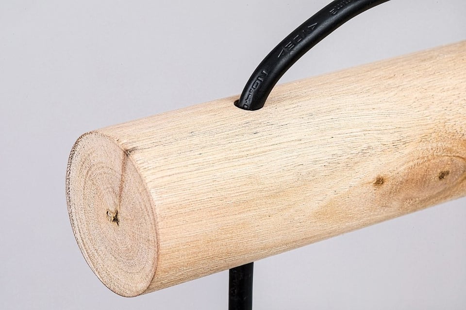 ბრა Rabalux 71025 Rattan 1 E27 60w შავი ხე