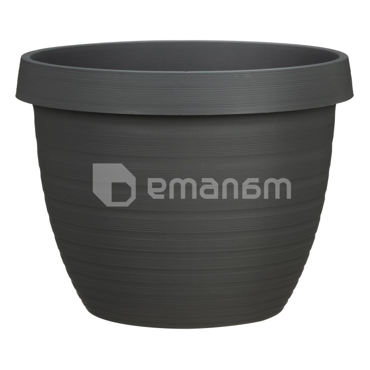 ქოთანი ყვავილის პლასტმასი  Scheurich METALLIC GREY 48/270 COUNTRY STAR 48
