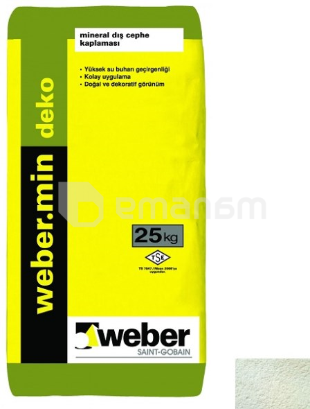 ბათქაში დეკორატიული Weber.min deko 25 კგ