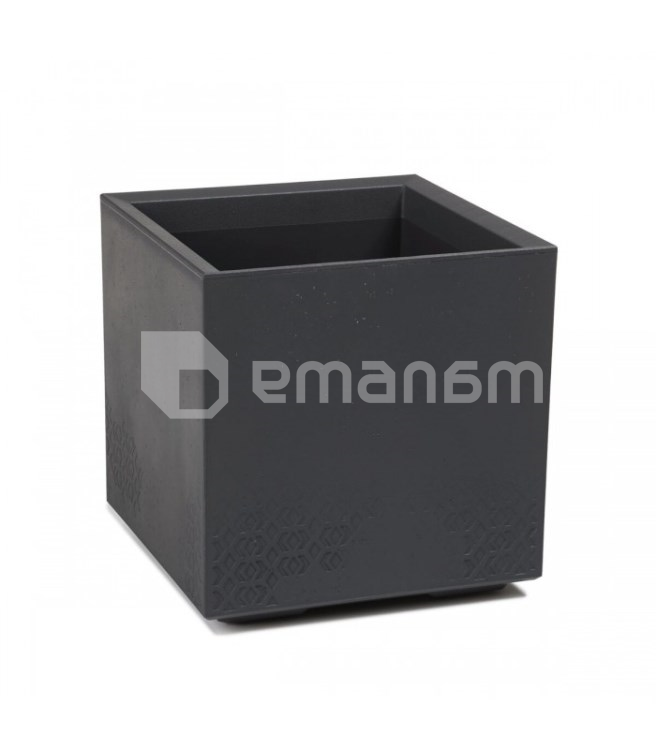 ქოთანი ყვავილის Lamela KARO ECO 36ლ ანტრაციტი