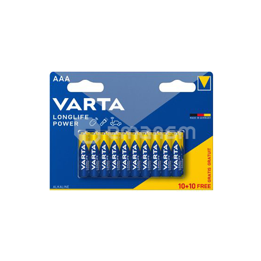 ელემენტი ААА Longlife Power VARTA 10+10