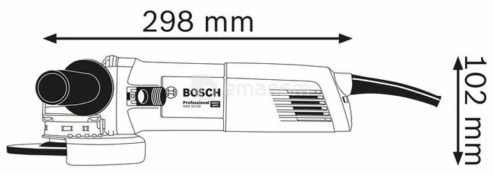 კუთხის სახეხი მანქანა Bosch GWX 10-125 Professional 1000W