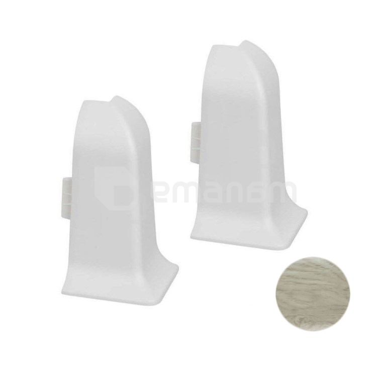 გარე კუთხე პლინტუსის Salag PVC Universal NG მუხა სპარტა
