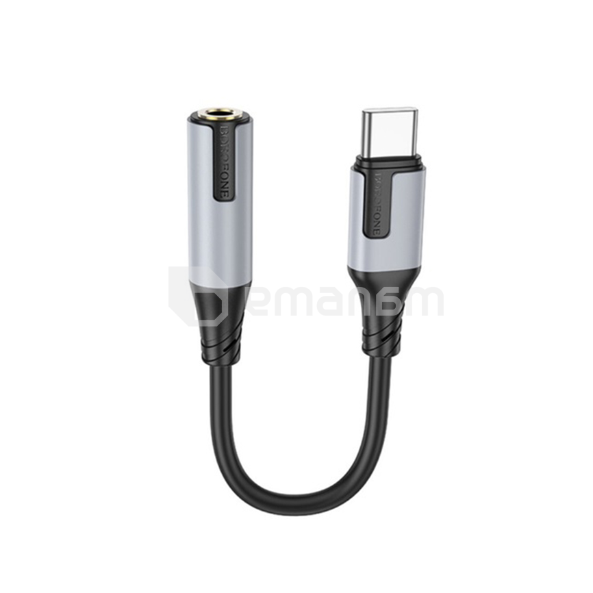 აუდიო გადამყვანი Borofone USB-A 2x3.5მმ
