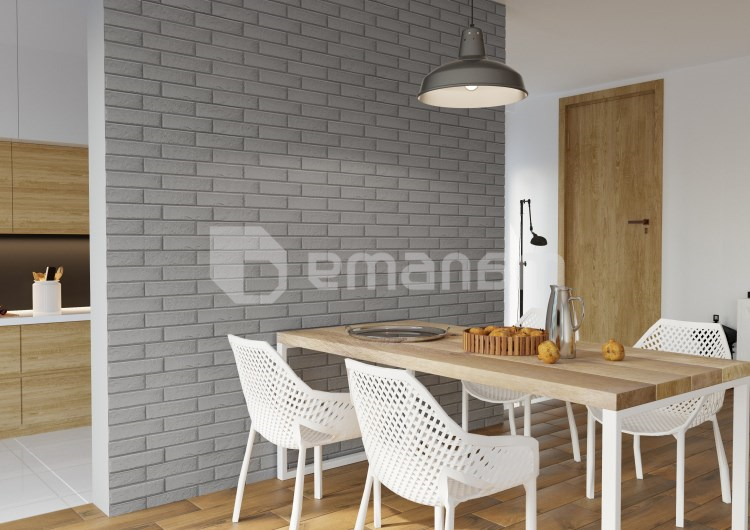 კლინკერი Cerrad Foggia Gris 24.5x6.5x0.8 სმ