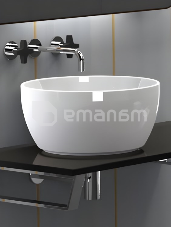 ხელსაბანი დასადგამი Valadares ''Zen white'' D44სმ