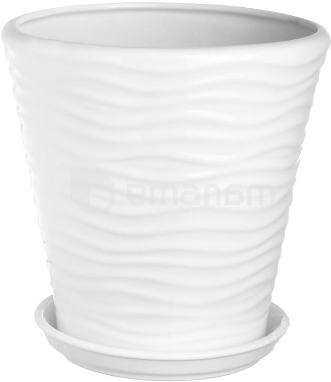 ქოთანი კერამიკული Oriana New Wave №1 13,5 ლ თეთრი