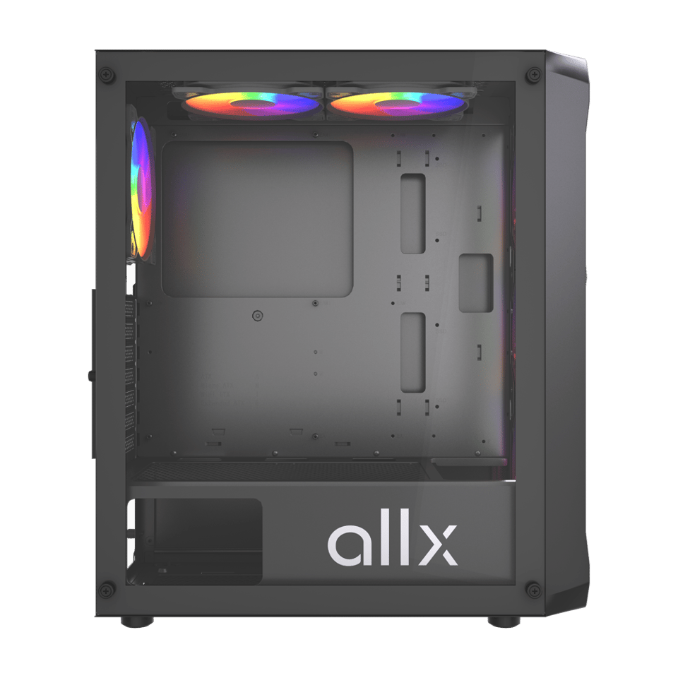 ქეისი ALLX AX-G2044, Computer Case, ATX, MATX, ITX, USB3.0, USB1.0x2, HD AUDIO, Black