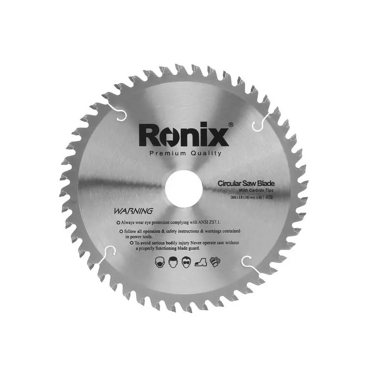 ცირკულარული ხერხის დისკი ATB 48T Ronix RH-5105, 200მმ
