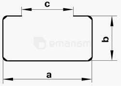 არხის შემაერთებელი 56 Domovent 209x65x169 მმ